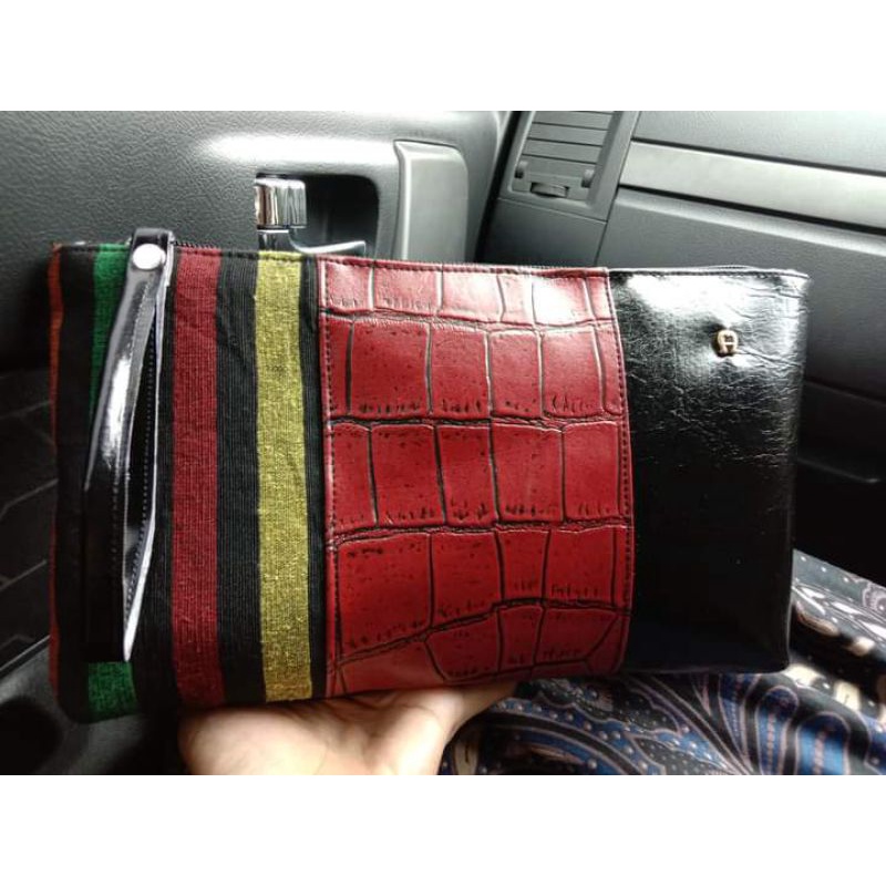 Clutch Kombi TENUN TROSO/dompet wanita/clutch wanita