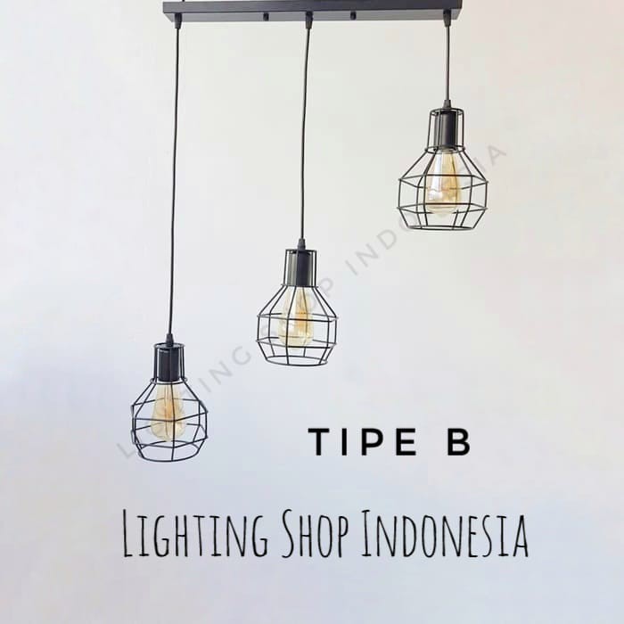 Lampu gantung 3in1 dapet 1set 3Lampu minimalis simple hias Lampu gantung 3in1 dapet 1set 3Lampu minimalis simple hias