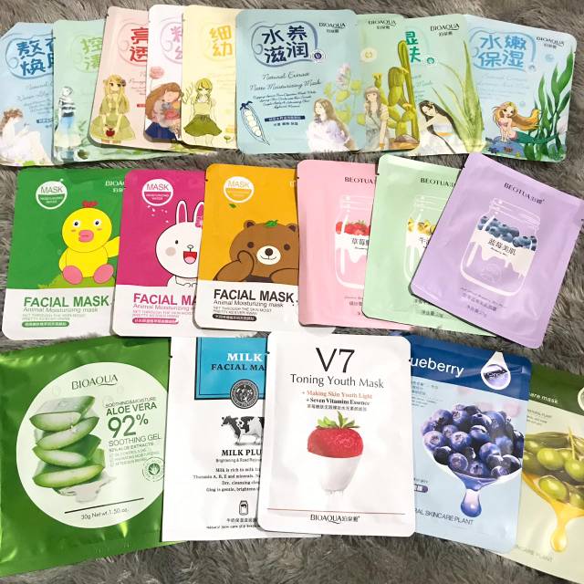 [GROSIR] TERMURAH SHEET MASK KOREA  DAPAT 11PCS  | MASK SHEET