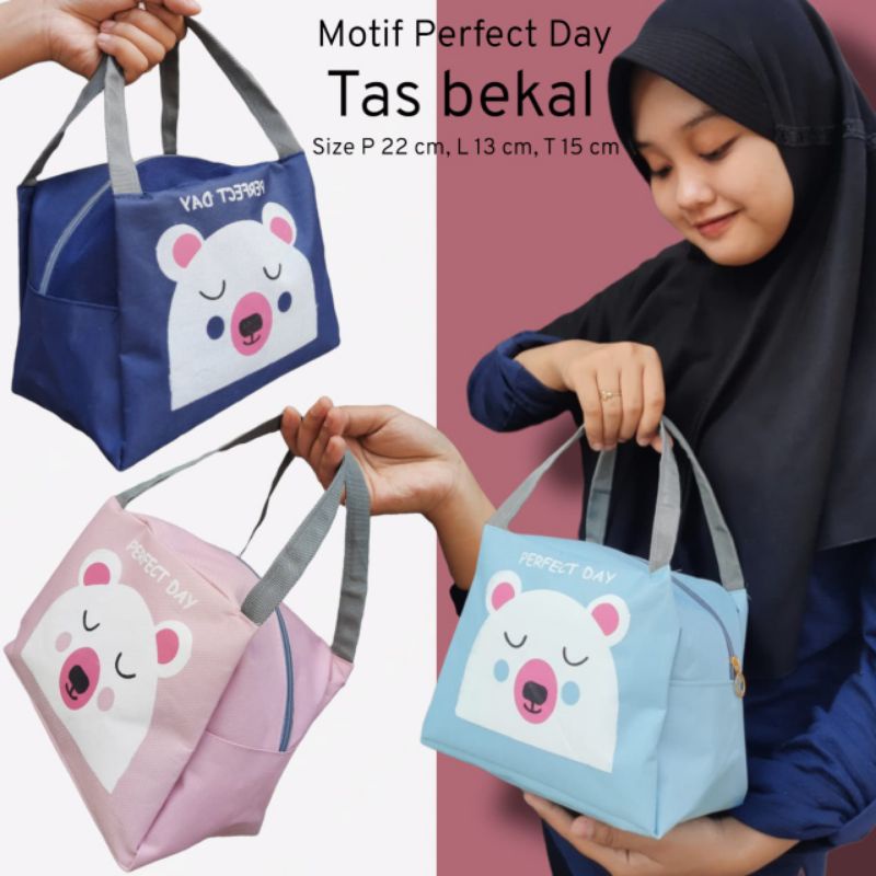 TAS BEKAL MAKANAN  LUNCH BAG VERSI LOKAL An BAHAN D 600