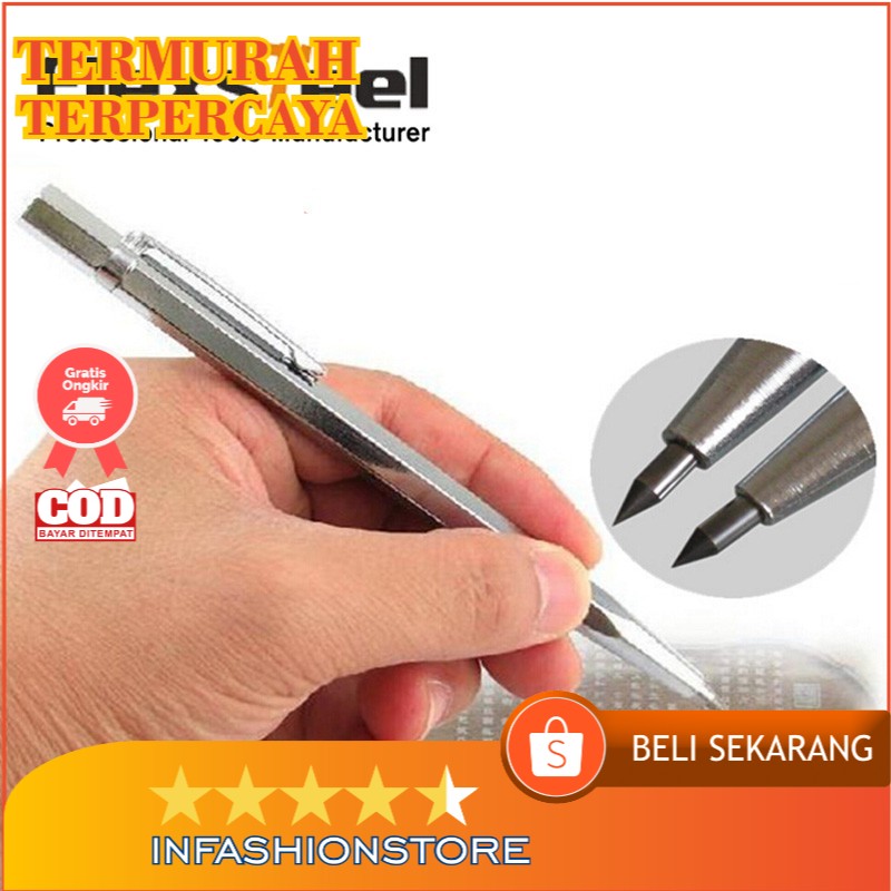 

PROMO GERCEP Pena Ukir Metal Scriber Tungsten Carbide Tip/ Pena Ukir Kaca Metal Kayu/ Engraving Scriber