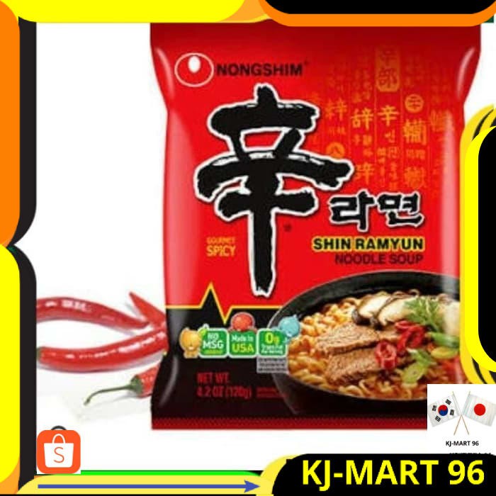 

KOREAN FOOD/MIE KOREA HALAL MUI - SHIN RAMYUN SPICY SOUP NOODLE INSTAN