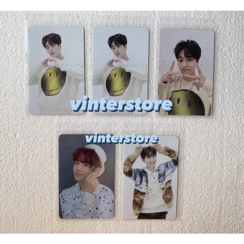TREASURE CH 3 PC AR HARUTO SELCA JUNKYU SELCA DOYOUNG BARET BERET BLACK VER