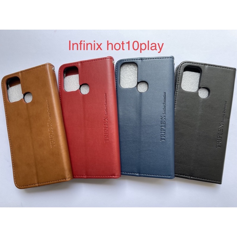 Leather Wallet Flip New Infinix Hot10Play