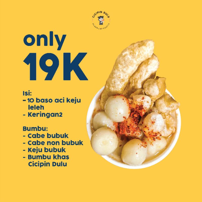 

Baso Aci Keju Premium by Cicipin Dulu khas Nusantara