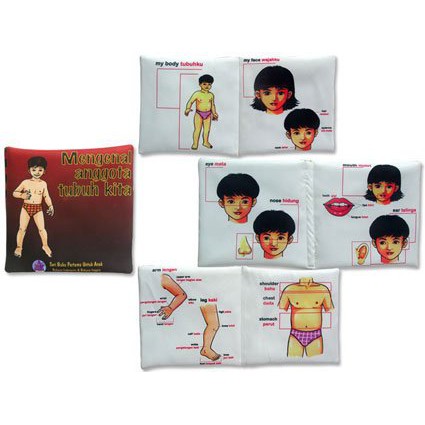 Promo Diskon Besar  Buku Bantal / Buku Kain Mengenal Anggota Tubuh