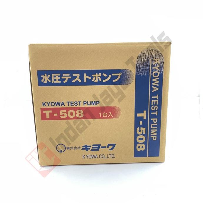 Kyowa T-508 Test Pump Manual - Alat Tes Kebocoran Tekanan Pipa Air