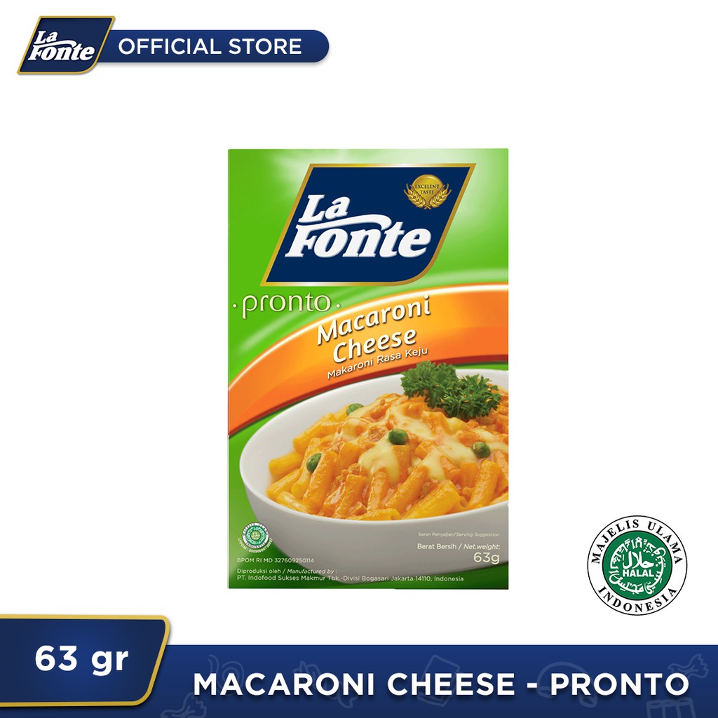 

La Fonte Macaroni Keju 63gr - 1 Pc