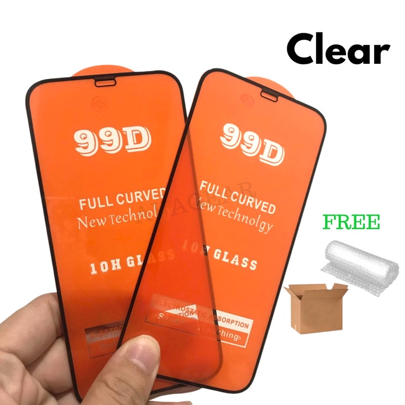 Tempered Glass HD Clear 99D Full Cover iPhone 6g 7 8+ X XS XR 11 12 Mini 13 14 Plus Pro Max