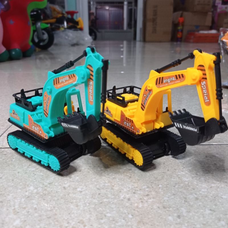 Aneka Mainan Excavator Plastik ALL Varian - Mainan anak