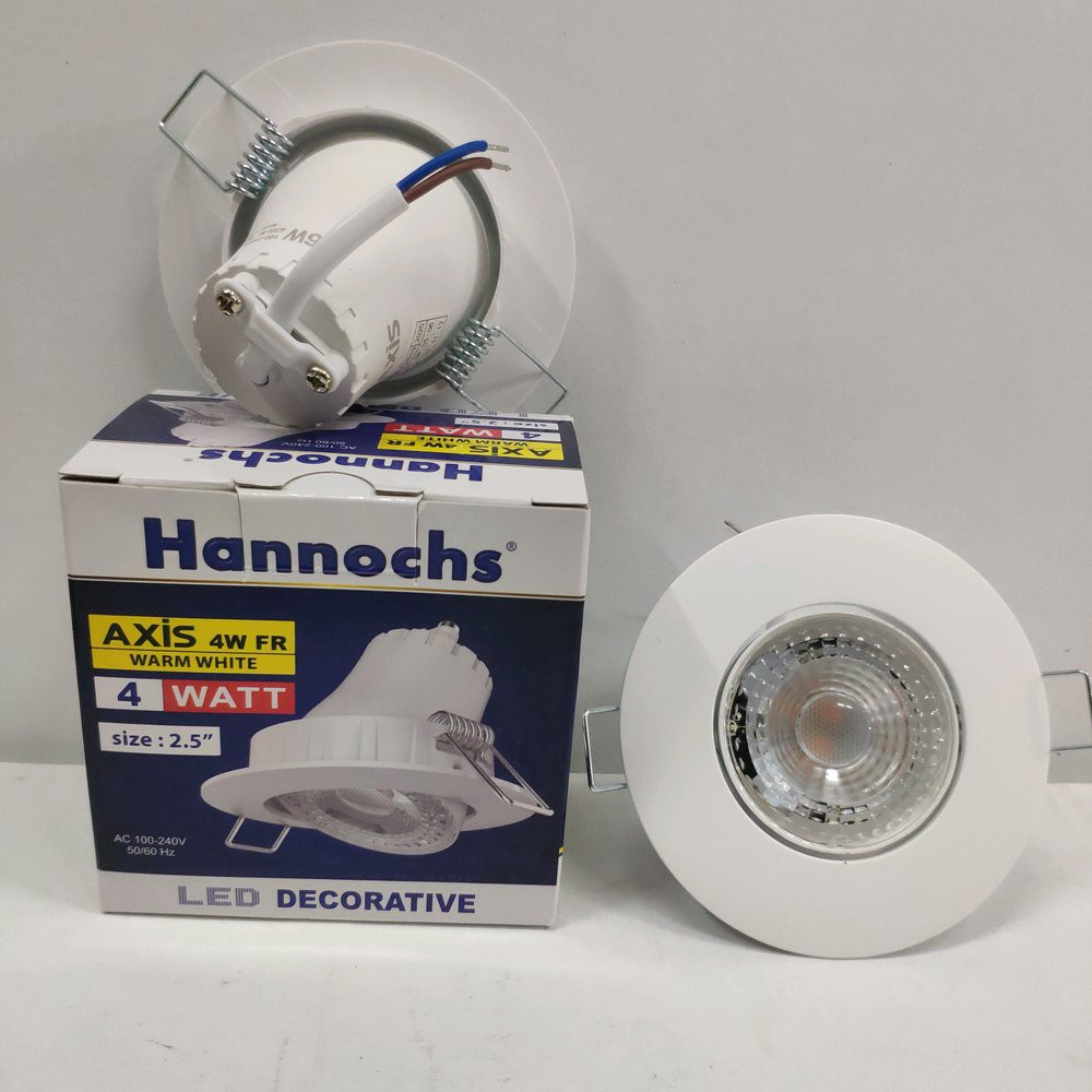 Lampu Ceiling Tanam Plafon Led Axis Hannochs 4w Bulat