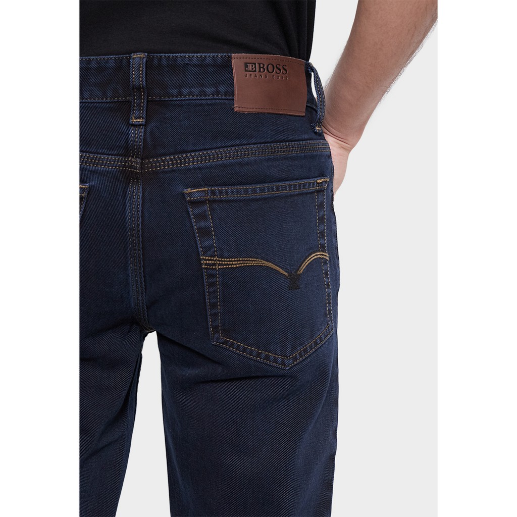 JBBoss Celana Panjang Jeans Alfa Cotton Jeans Regular Fit (Dark Blue) / Ramayana Jatinegara