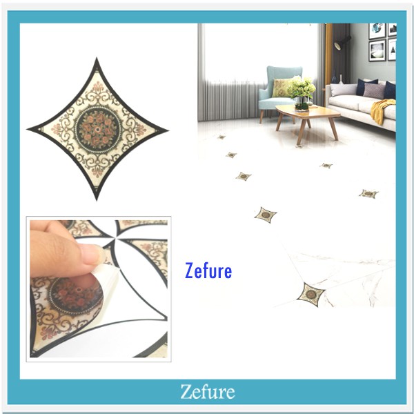 Stiker Lantai Bahan Pvc Motif Dengan Perekat