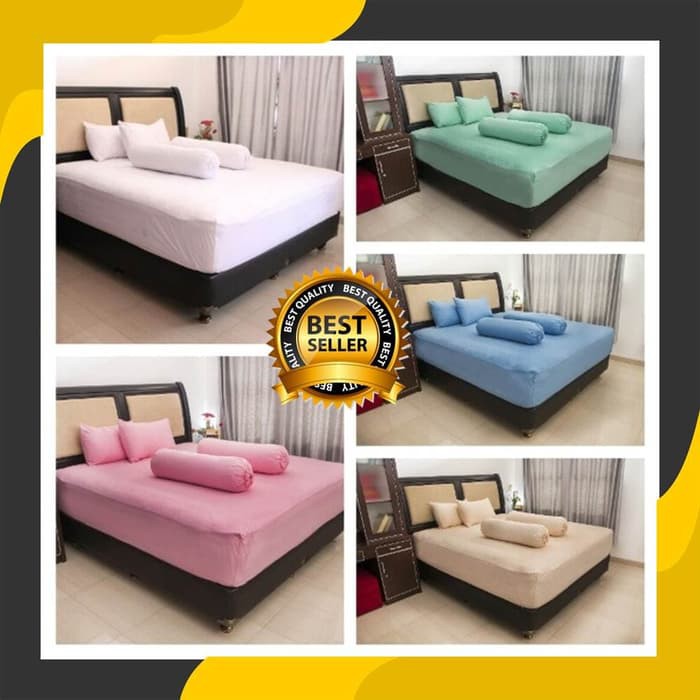 JUAL MURAH Sprei Katun Polos Katun CVC Premium 120x200 ...