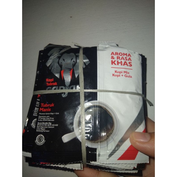 

bungkus kopi tubruk gajah bekas