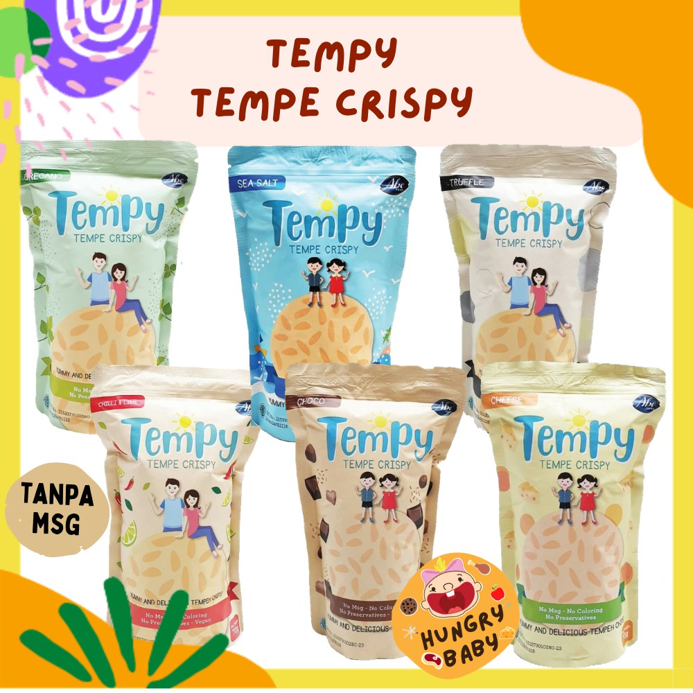 Abe Food TEMPY (Tempe Crispy) 70 gram / Snack Tempe Krispi No MSG / Cemilan Sehat Anak