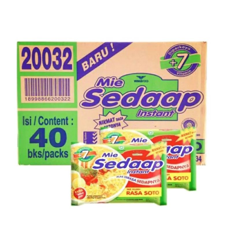 

MIE SEDAP SOTO 1DUS ( isi 40pcs )
