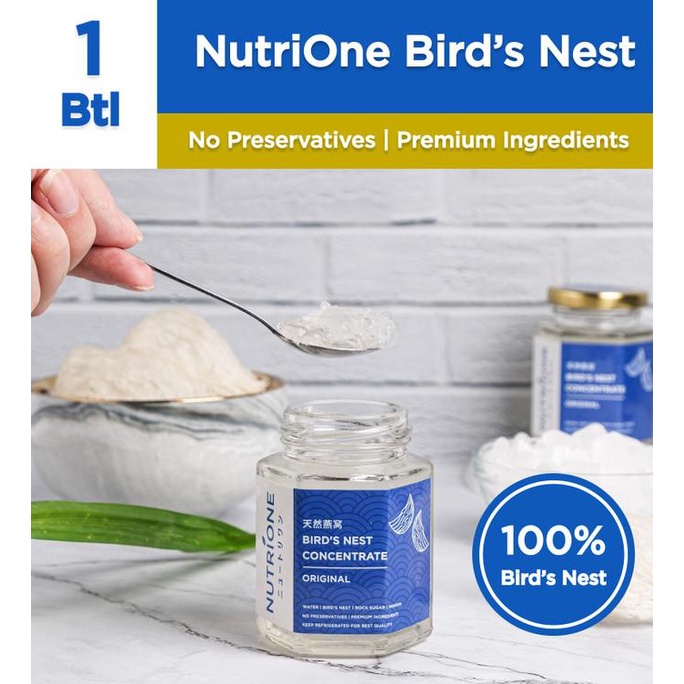 

Minuman Sarang Burung Walet / Bird Nest NutriOne 100% Asli - 1 Botol