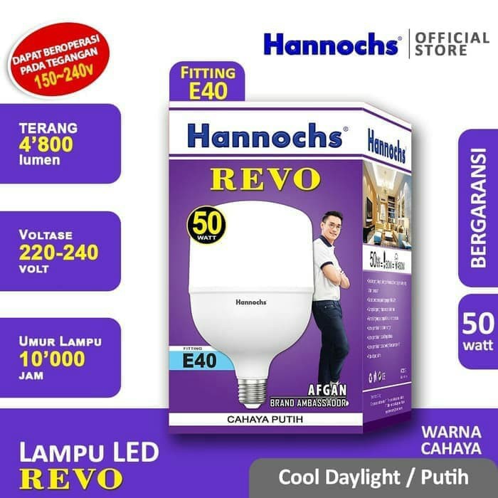 Hannochs revo 50w hannochs 50 watt hannochs led kapsul Jumbo 50watt hannochs revo led bulb jumbo 50