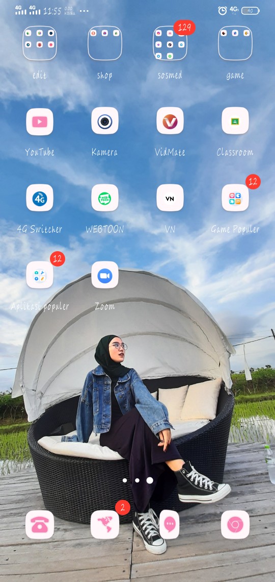 (premium) Kemeja Batik Pria Lengan Panjang Lapis Furing Pohon Cabe