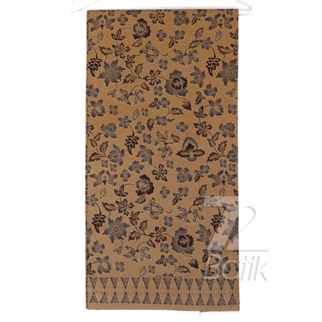 KAIN BATIK PREMIUM Bahan Katun Motif Kembang Warna Coklat Cokelat Choklat 722921 Cap 72 Jarik Jarit Samping Kebat Panjang Batik Katun Modern Premium Bahan Seragam Batik Pernikahan Kantor Keluarga Murah Kamen Jadi Batik Bali Lembaran