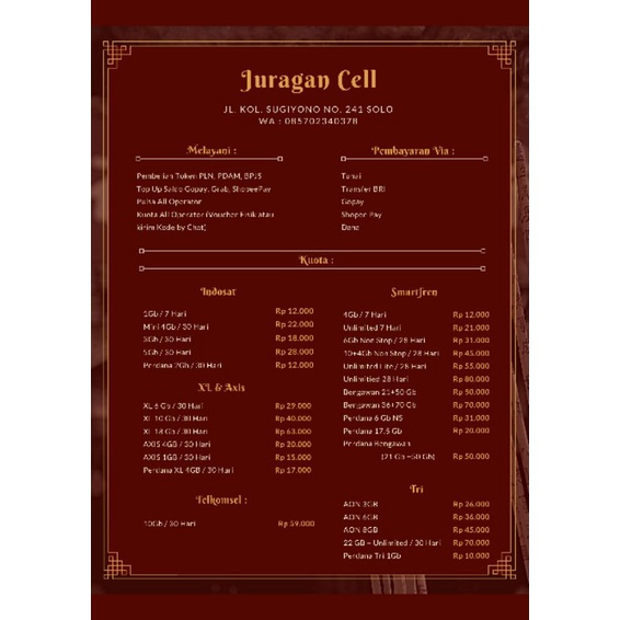 Voucher Indosat Mini 4Gb / 30 Hari