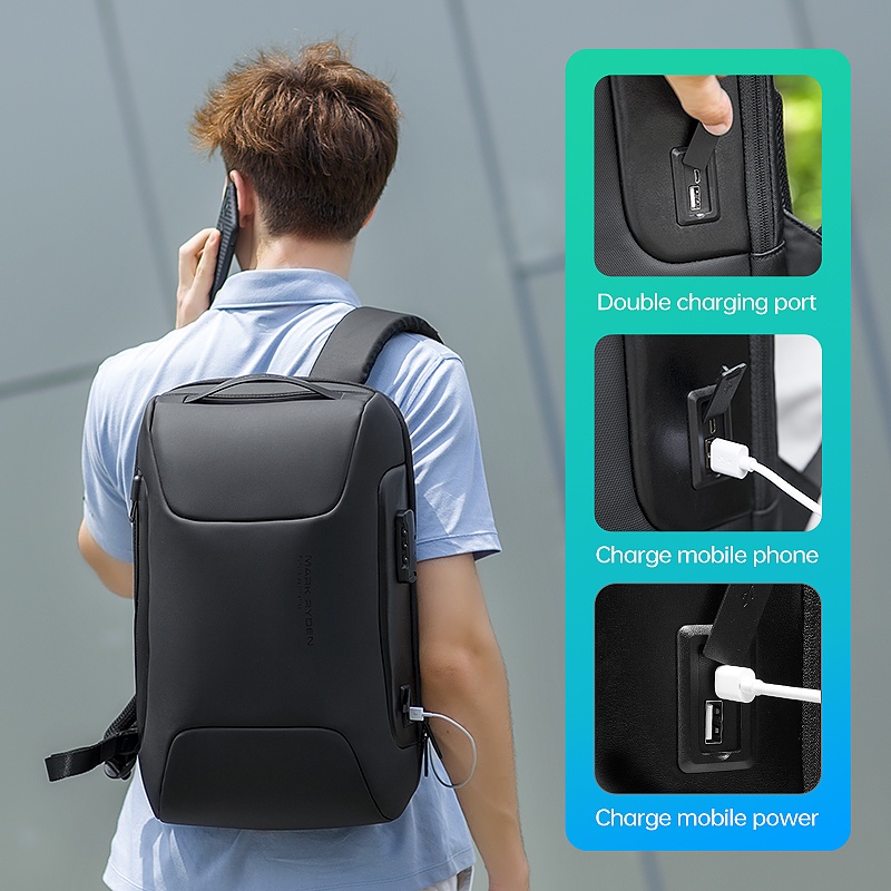 MR9116 Mark Ryden Tas Ransel Backpack Laptop USB 15.6 Inch