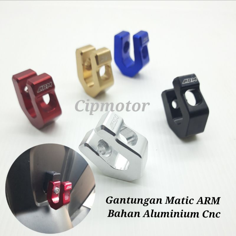 Gantungan Barang Motor ARM aluminium CNC Vario Beat Scoopy genio Spacy dll