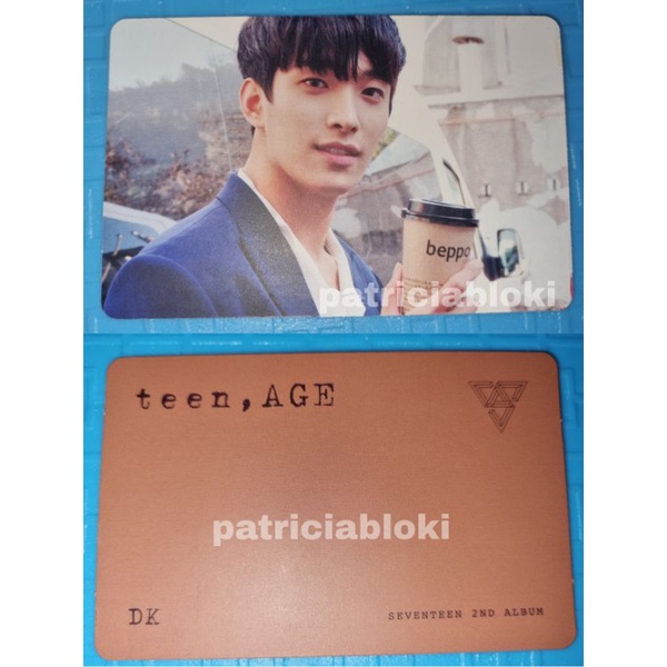 Official Photocard Seventeen DK Pc Teen Age Orange Ver Album Svt TA TeenAge Dokyeom rs rqs black gre