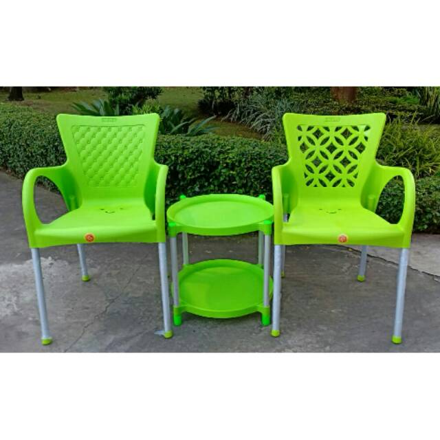 AKAKO - Kursi santai, Kursi teras (1 Set)