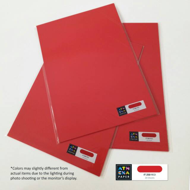 

Kertas HVS Warna A4 - IT 250 Red