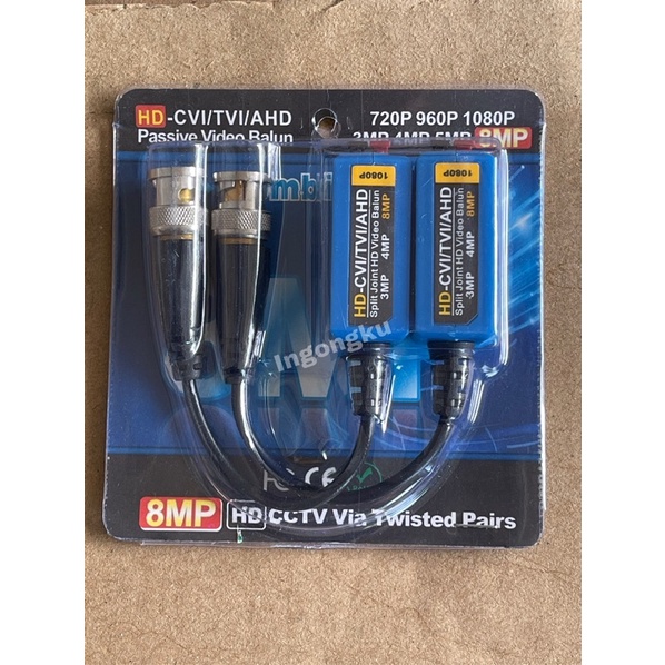video balun cctv 8mp
