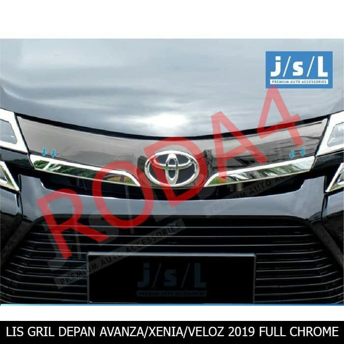 List Grill Depan Mobil Avanza Xenia Dan Veloz 2019 Chrome - ZIVARIASI