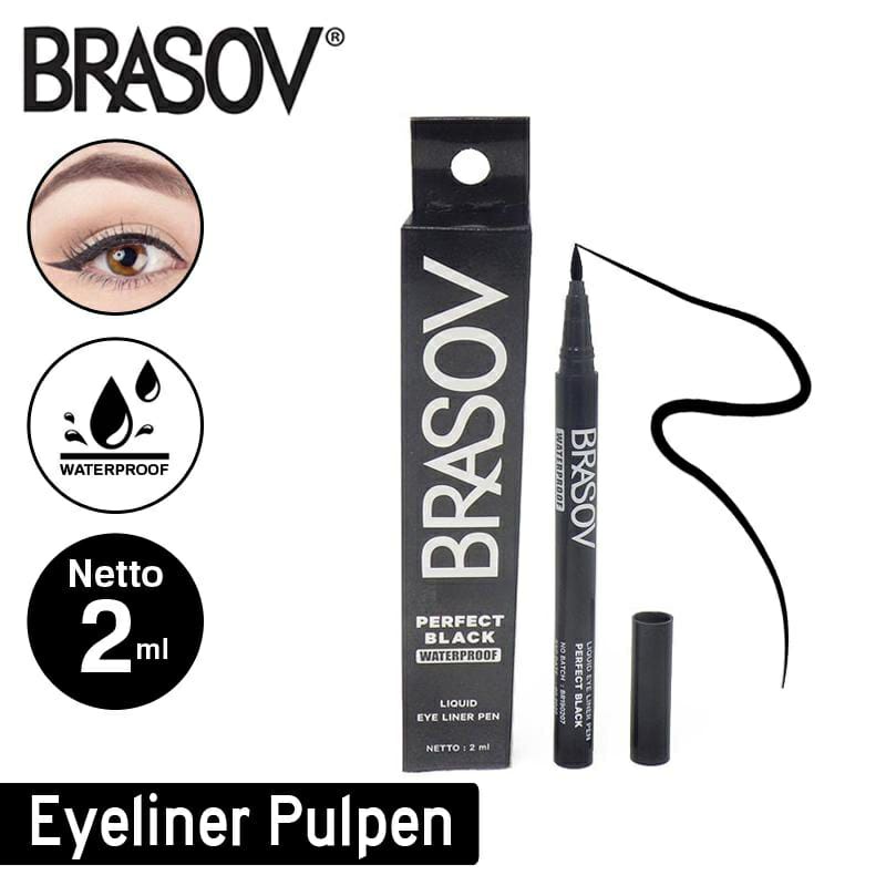 BRASOV EYELINER MATA HITAM WATERPROFF BPOM