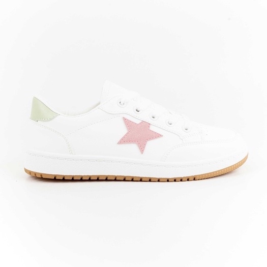 Blow Bunga Sepatu Sneakers Wanita Korea Casual BLTF 0039-Pink Star