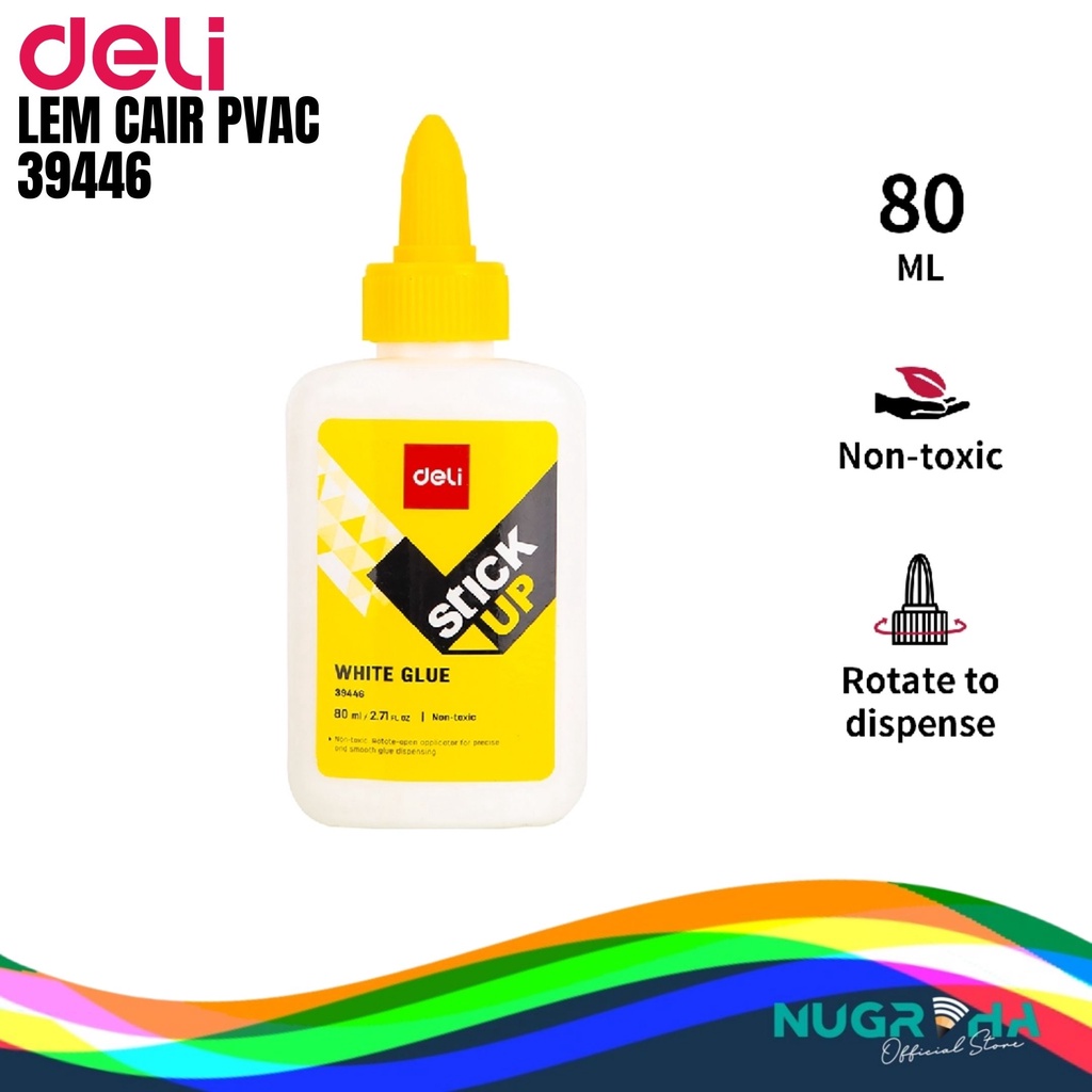 

LEM CAIR PUTIH PVAC 80 ML DELI 39446