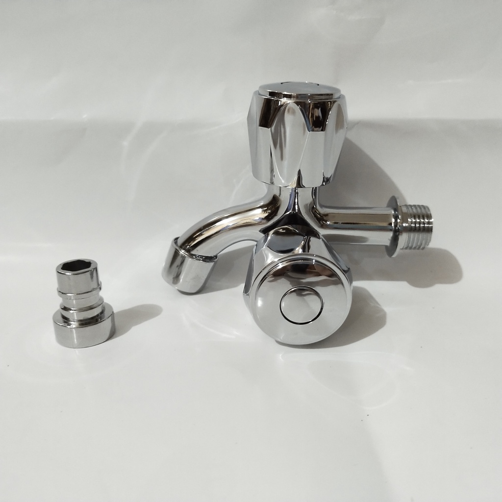 Kran Shower Chrome F | Kran double | Kran shower Cebok