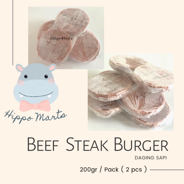 

Beef Steak Burger / Daging Burger (Ausie Beef )