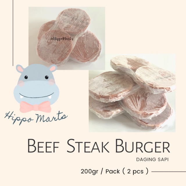 Beef Steak Burger / Daging Burger  (Ausie Beef )