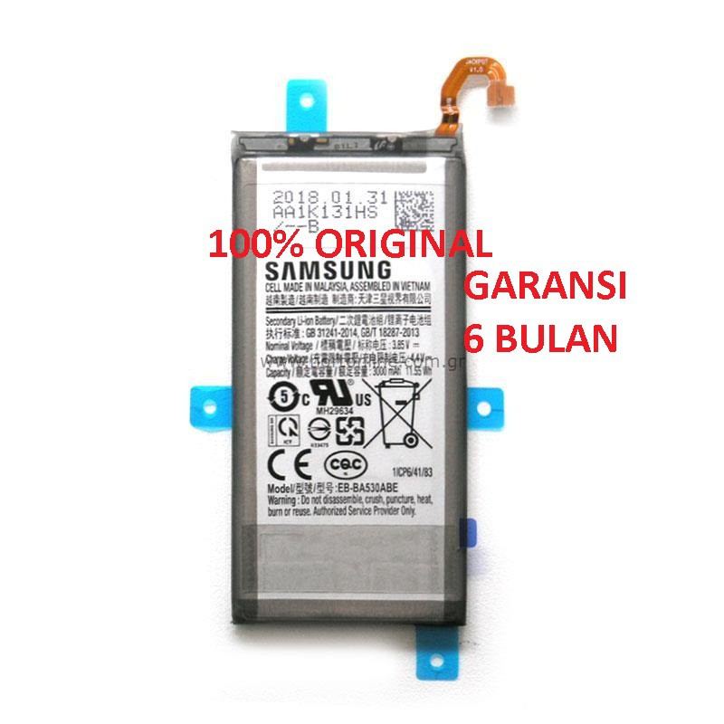 Baterai SAMSUNG A8 2018 / EB-BA530ABE Galaxy A8 2018 Original 100%