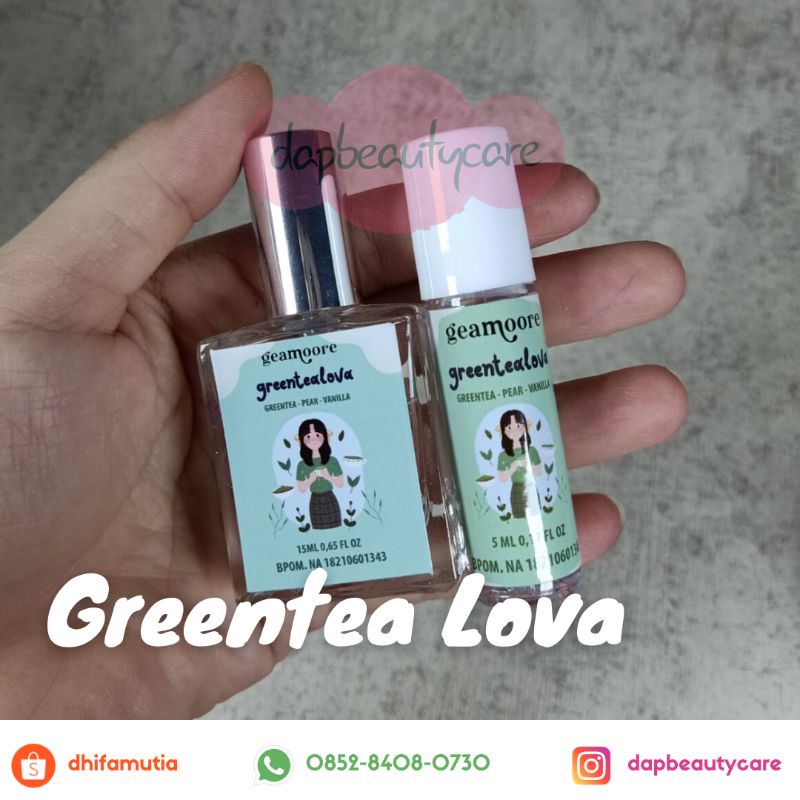 READY‼️ GEAMOORE ADDICTED SERIES 5ML 15ML/ PARFUM GEAMOORE ADDICTED SERIES ROLL ON SPRAY-Greentea Lova