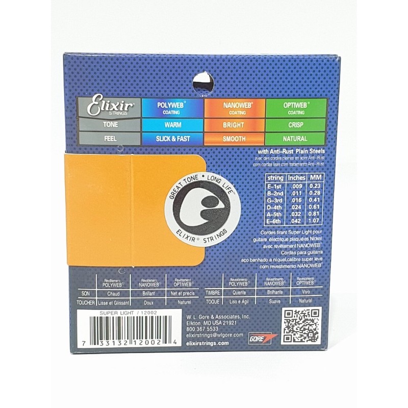 Senar Gitar Akustik Elektrik Senar String Merk ELIXIR Ukuran 0.09 0.10 0.11 Bonus Pick Jakarta Murah