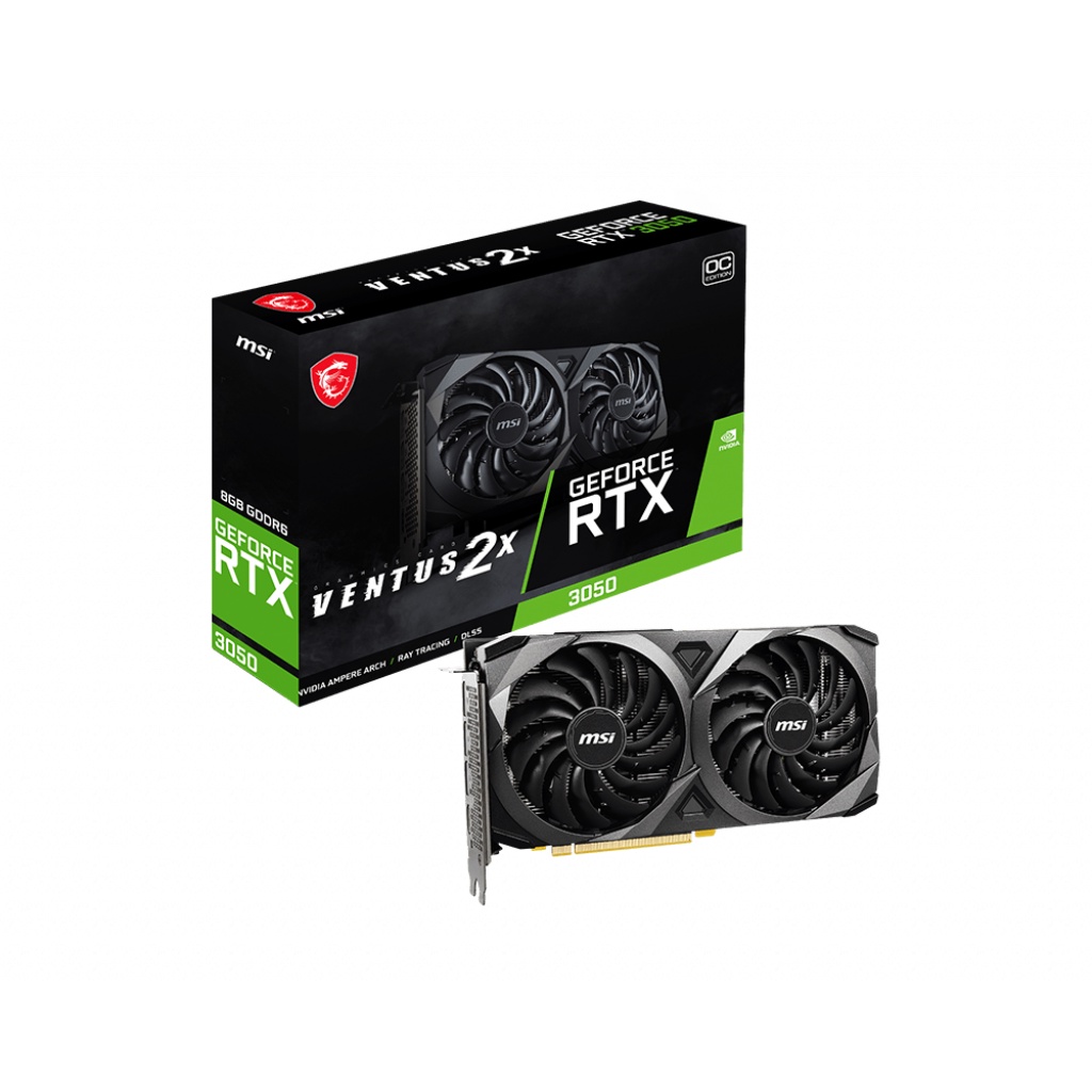 MSI GeForce RTX 3050 VENTUS 2X 8GB OC GDDR6 VGA Card