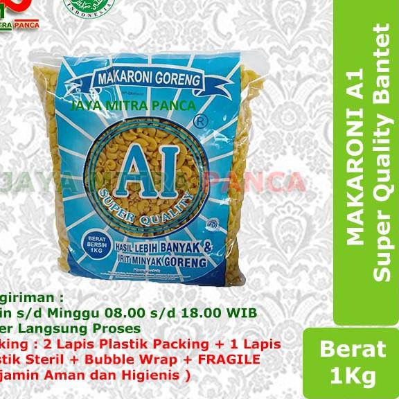 

【TERLARIS】 MAKARONI BANTET A1 Biru Goreng Metah Super Premium Quality 1Kg EXP Sep 2023 ★★★