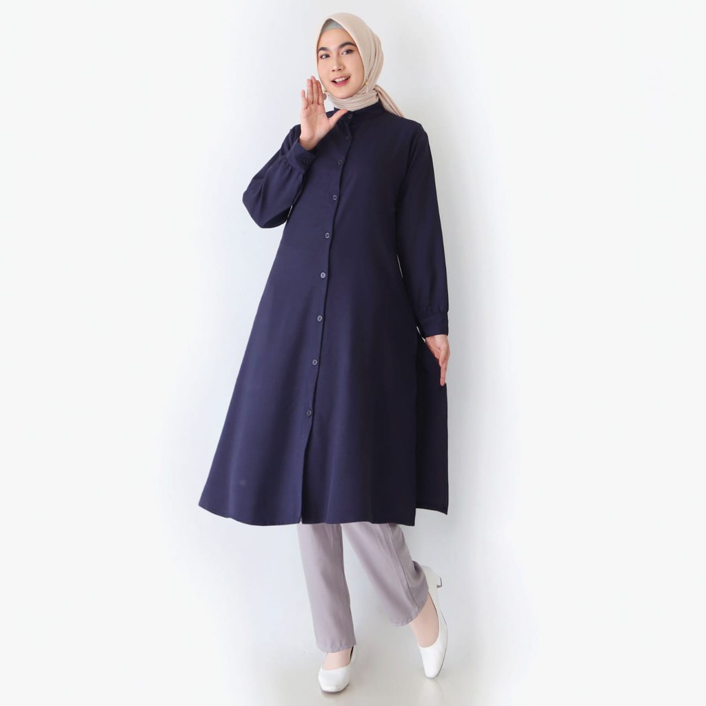 LONG TUNIK WANITA BUSUI KANCING DEPAN 800