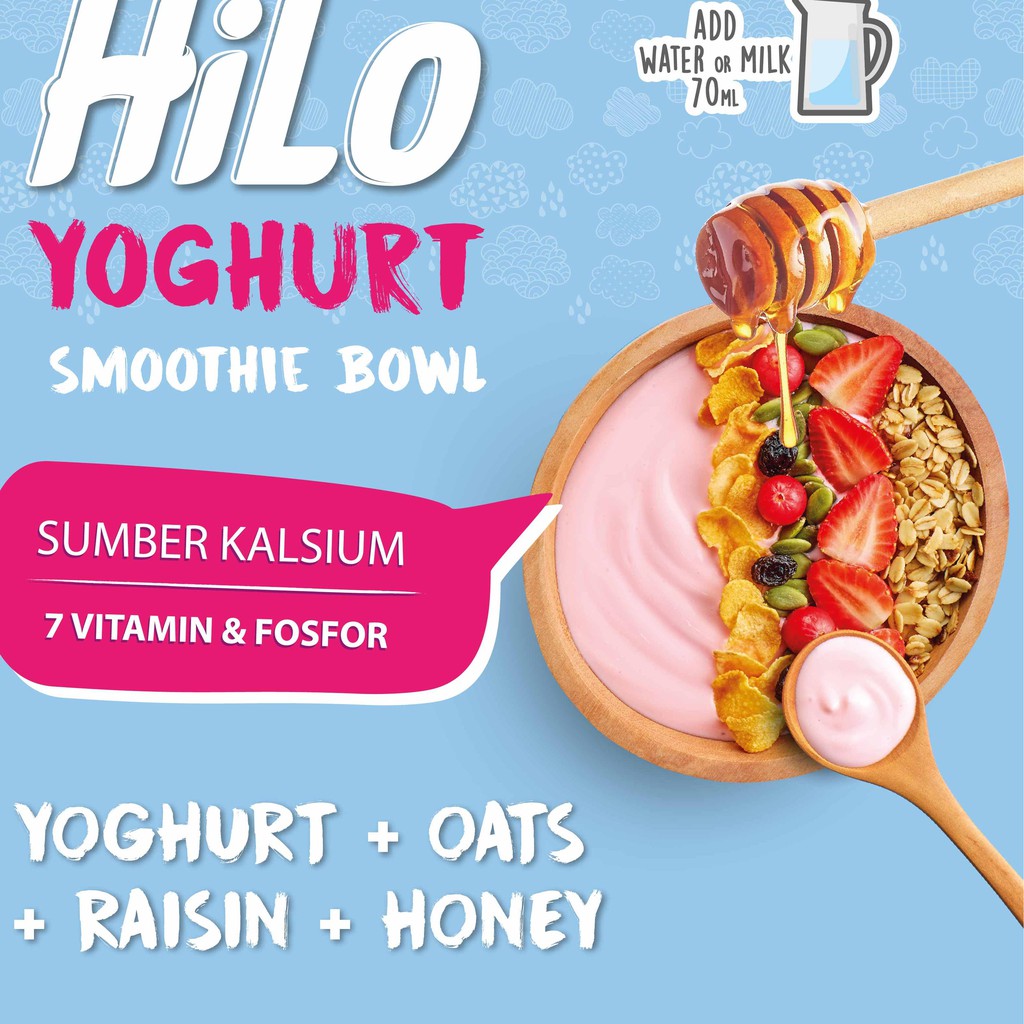 

[PREMIUM] Hilo Yoghurt Smoothie Bowl Strawberry 8s