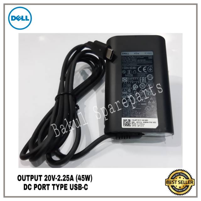 Adaptor Charger Original Dell Latitude 5290 5490 5590 7275 45W USB Type-C