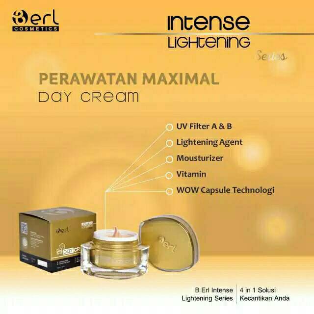 BERL Intense Lightening Day Cream - BERL Day Cream pagi / siang Pencerah Wajah