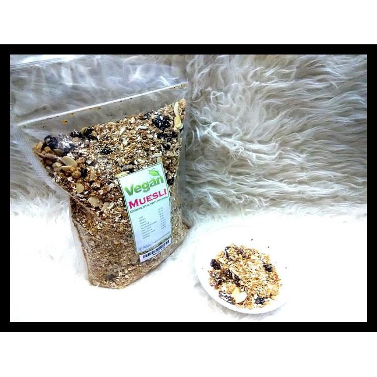 

HOT SALE Vegan MUESLI complete nutrition 500 gr terjamin