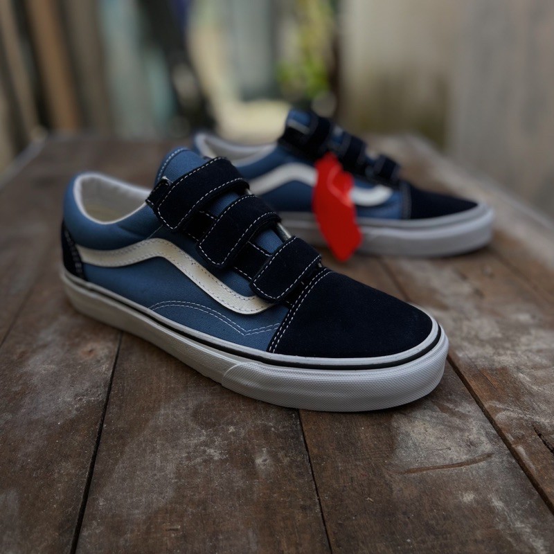 vans old skool velcro navy